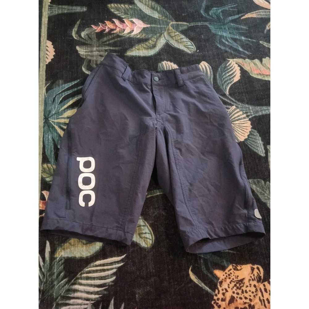 POC Men's Essential Enduro Mountain Bike Shorts Blue Size 28 MTB Cycling Trail